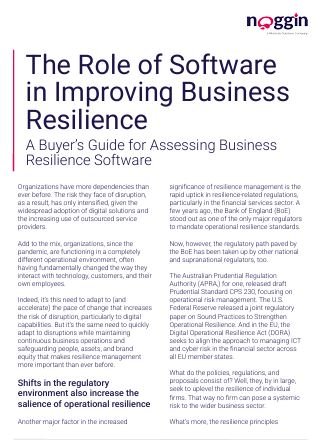 The Role of Software in Improving Business Resilience