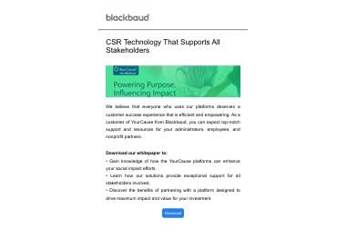 CSR Technology That Supports All Stakeholders