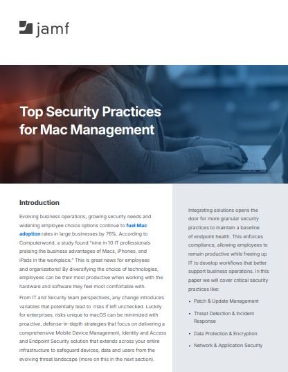 Top Security Practices for Mac Management