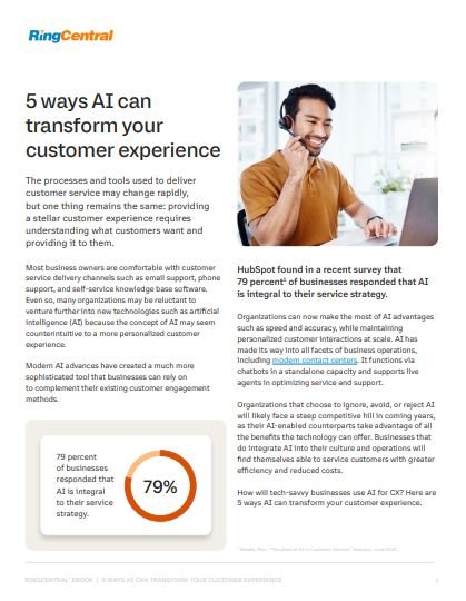 5 ways AI can transform your customer experience