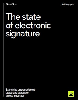 The state 
of electronic 
signature
