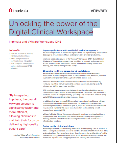 Unlocking the power of the Digital Clinical Workspace