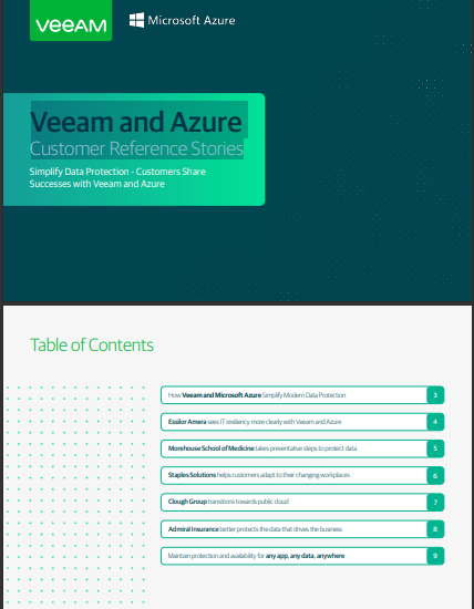 Veeam and Azure Customer Reference Stories