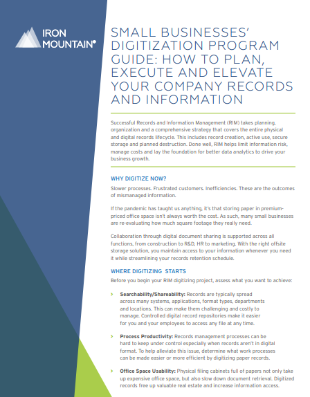 SMALL BUSINESSES’ 
DIGITIZATION PROGRAM 
GUIDE: HOW TO PLAN, 
EXECUTE AND ELEVATE 
YOUR COMPANY 