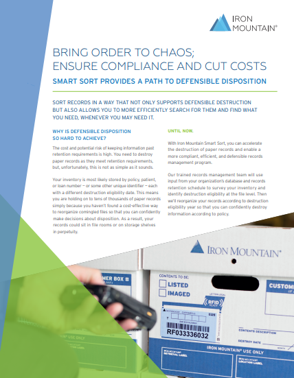 BRING ORDER TO CHAOS; 
ENSURE COMPLIANCE AND CUT COSTS