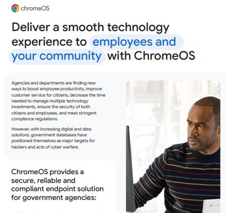 Deliver a smooth technology experience to employees and your community with ChromeOS