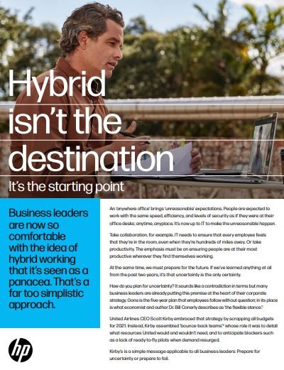 Hybrid isn’t the destination