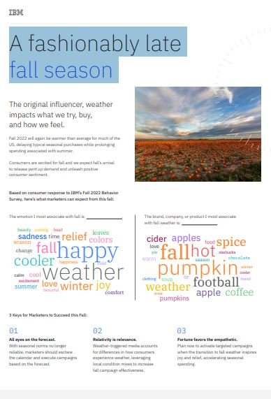 A fashionably late fall season