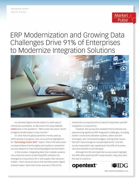 ERP Modernization and Growing Data Challenges Drive 91% of Enterprises to Modernize Integration Solu