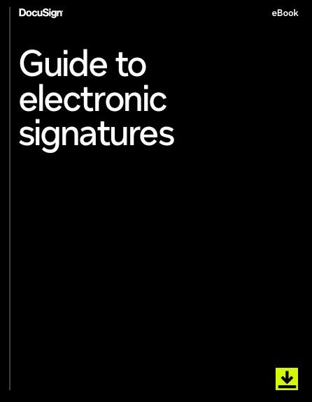 Guide to electronic signatures