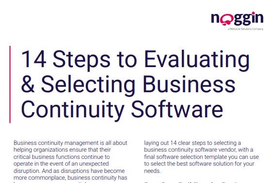 14 Steps to Evaluating & Selecting Business Continuity Software