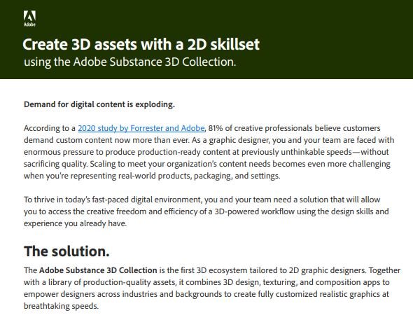 Create 3D assets with a 2D skillset using the Adobe Substance 3D Collection