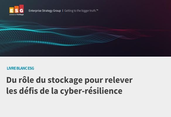 Du rôle du stockage pour relever les défis de la cyber-résilience