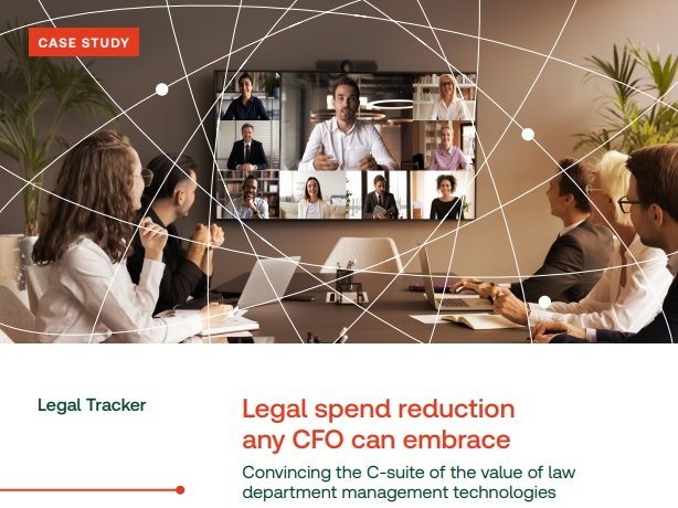 Legal Tracker Legal Spend Reduction Any CFO Can Embrace Case Study
